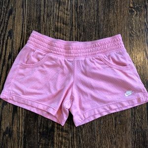 Nike pink mesh shorts